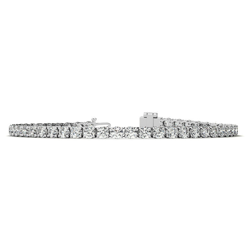6ctw Created Moissanite Tennis Bracelet - 3mm Stones - 14K Gold Overlay in White, Yellow or Rose Gold